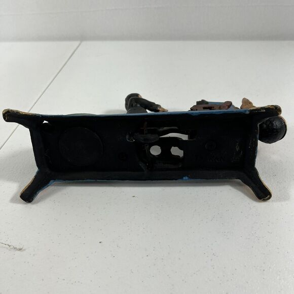 Vintage Cast Iron The Dentist Chair Pulling Teeth Mechanical Bank - Picture 10 of 12